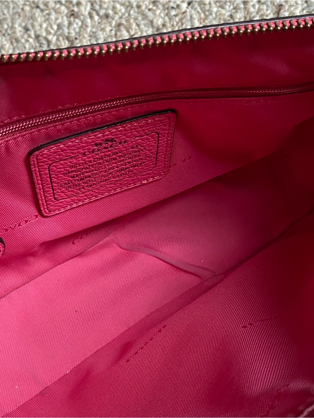 Coach Pink Leather Flower-Stud Crossbody Bag - Picture 13 of 14